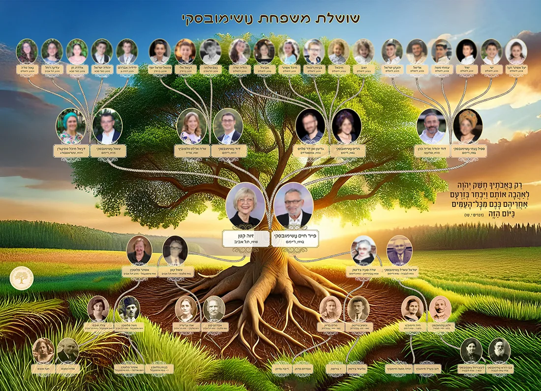 עץ משפחתי מתנה להורים